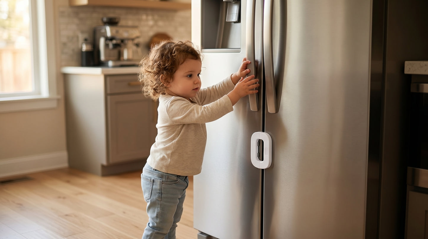 Universal Secure Lock for Fridge, Cabinets & Drawers | Free Cash on delivery available