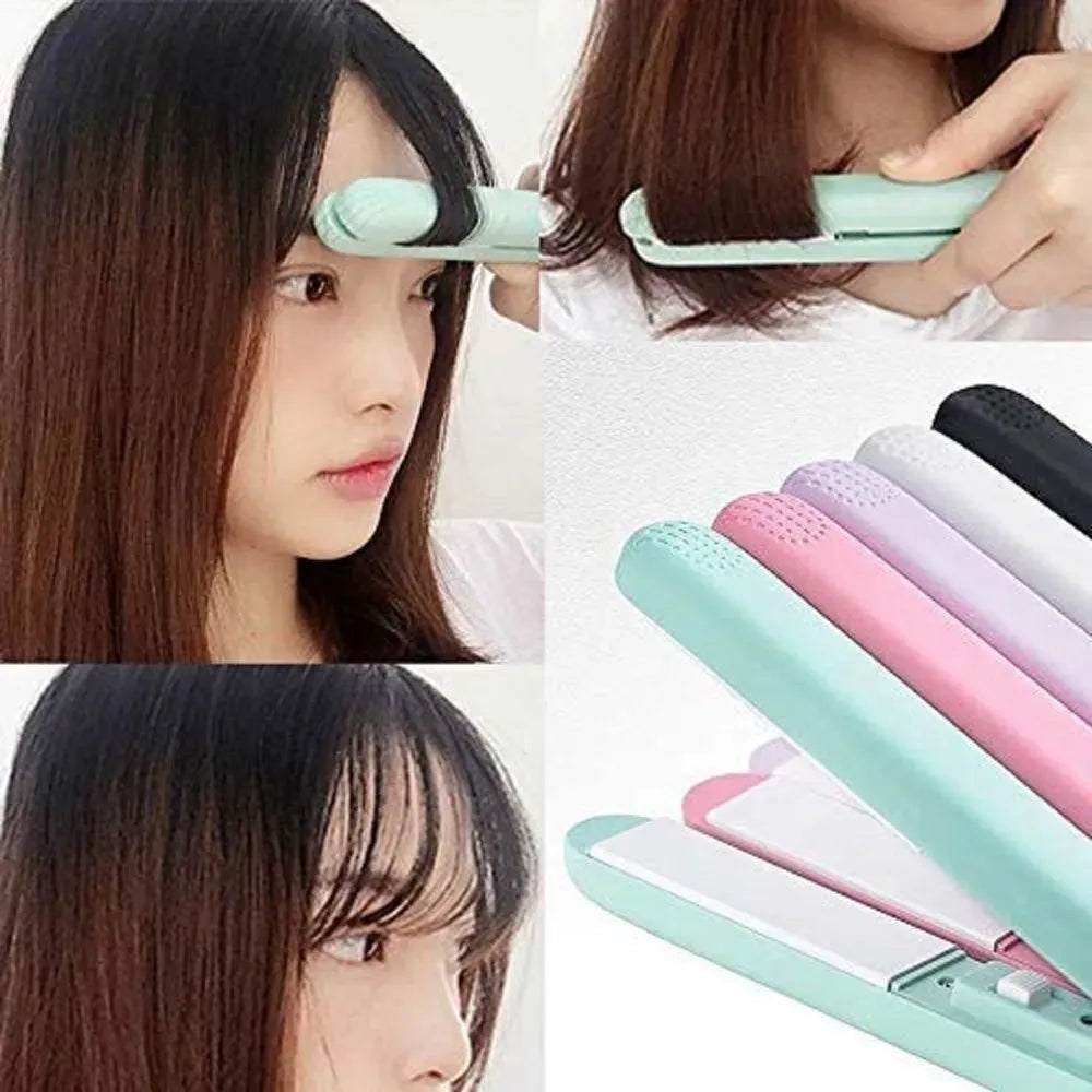 Mini Portable Hair Straightener for Travel & Quick Styling