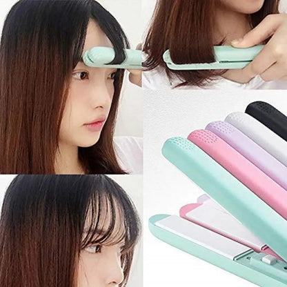 Mini Portable Hair Straightener for Travel & Quick Styling