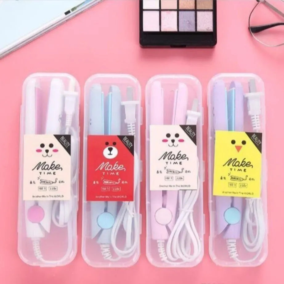 Mini Portable Hair Straightener for Travel & Quick Styling