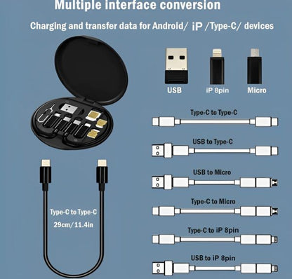 ( 5 In 1 ) Data Cable Set All Solutions In One | Data Cable Set 60w Fast Charging