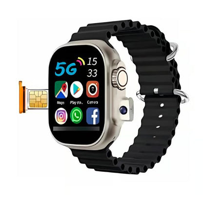 4g Smartwatch With Chip + Anti-spy Camera 4g Sim Support & Direct Bluetooth Calling | Best Quality Smartwatch (random Color)