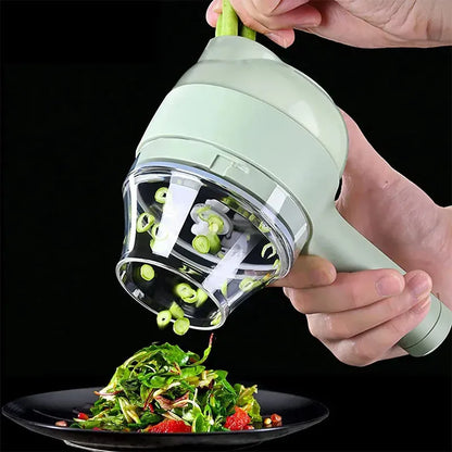 4 in 1 Electric Vegetable Cutter | Rechargeable