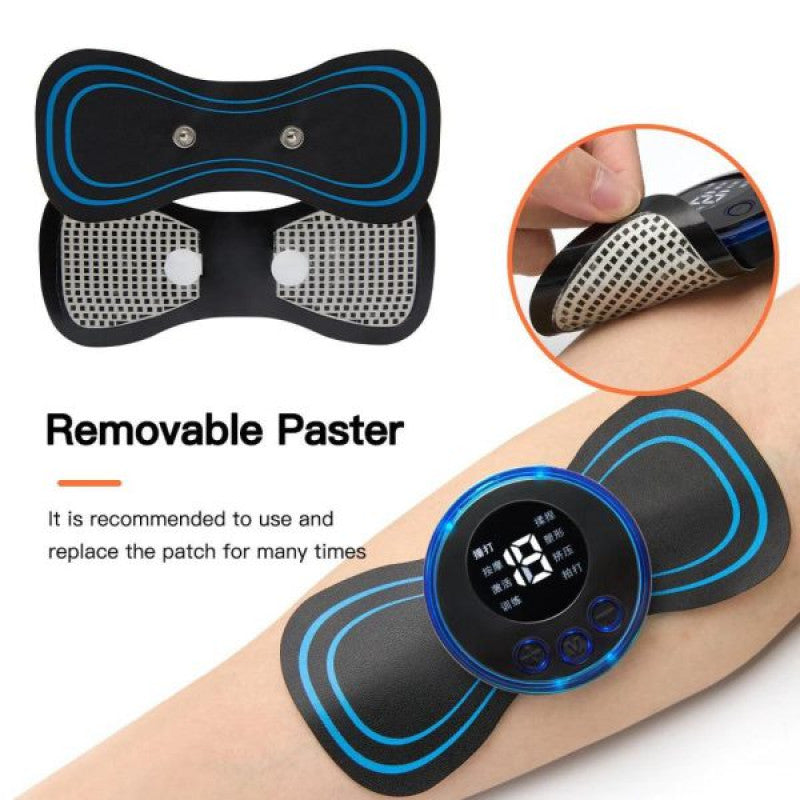 Butterfly Massager for Pain Relief – Rechargeable EMS Body Massage Device