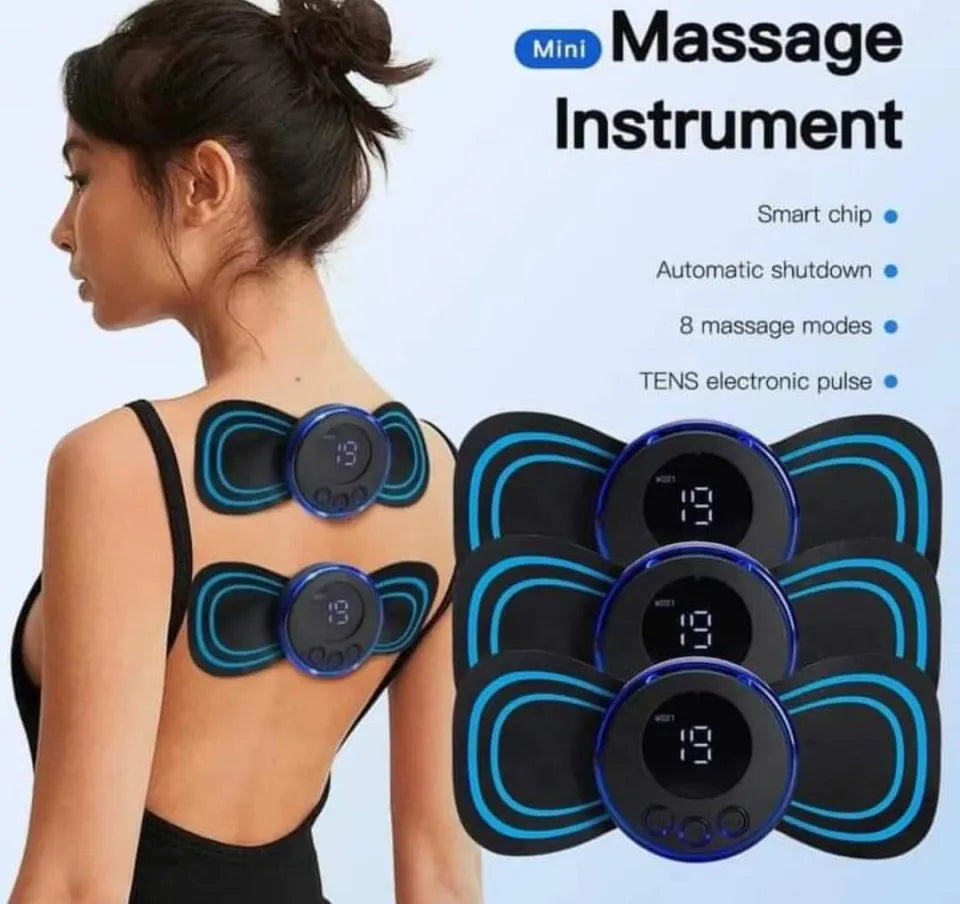 Butterfly Massager for Pain Relief – Rechargeable EMS Body Massage Device
